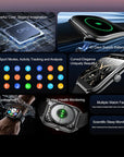 New Ultra Thin Smart Watch men 1.96" AMOLED HD Pixel Display