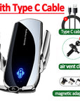 100W Wireless Car Charger Magnetic Car Phone Holder