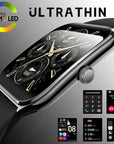 New Ultra Thin Smart Watch men 1.96" AMOLED HD Pixel Display