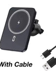 200W Magnetic Wireless Car Charger Air Vent Clip Phone Holder