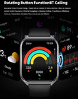 New Ultra Thin Smart Watch men 1.96" AMOLED HD Pixel Display