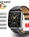 New Ultra Thin Smart Watch men 1.96" AMOLED HD Pixel Display