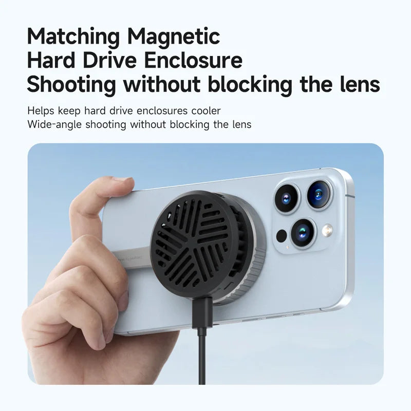 Hagibis Magnetic Cell Phone Cooler Universal Cooling Fan