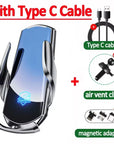 100W Wireless Car Charger Magnetic Car Phone Holder